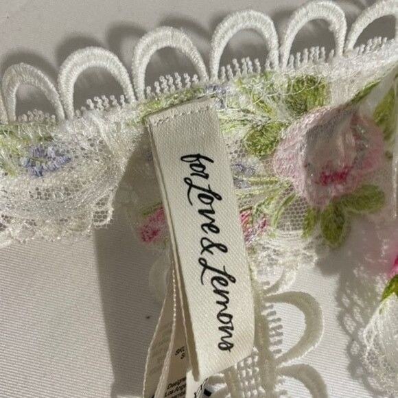 For Love & Lemons Trellis Rose Garter Belt New Womens XXS - Picture 9 of 14